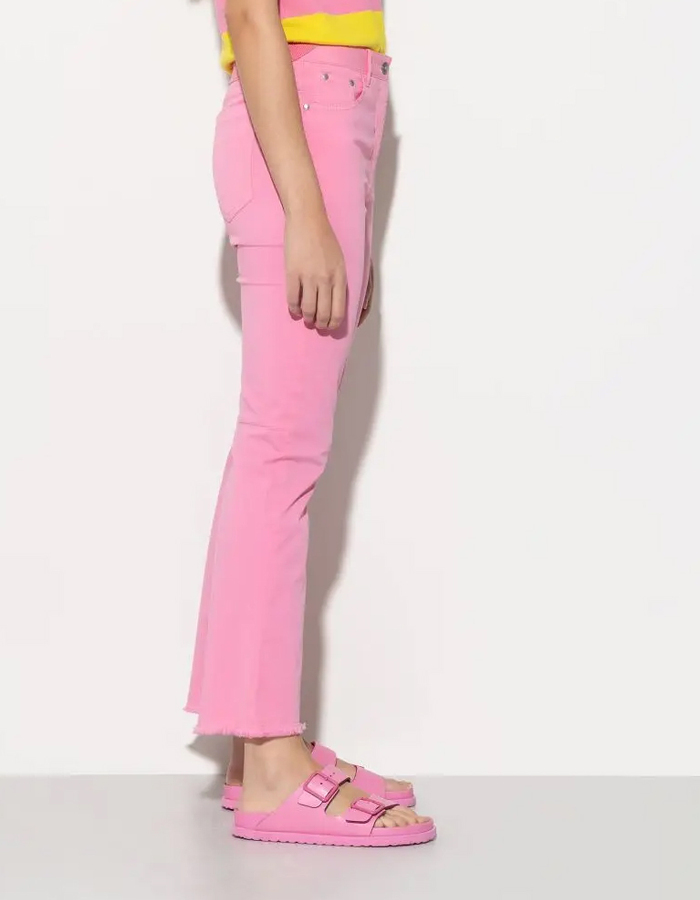 Luisa Cerano 5-pocket broek roze