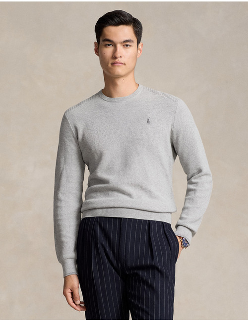 Ralph Lauren pull met ronde hals grijs