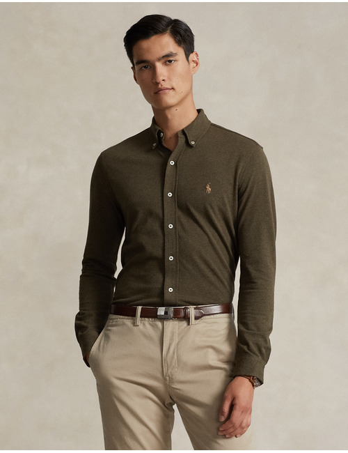Ralph Lauren custom fit hemd kaki