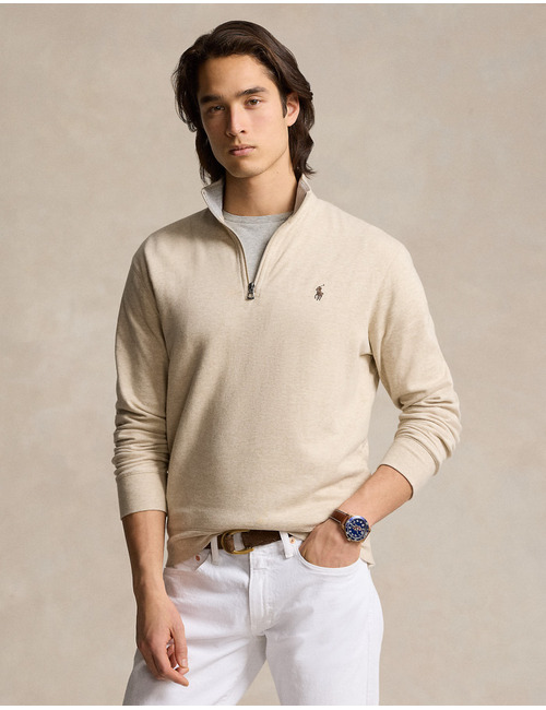 Luxury Jersey Quarter-Zip Pullover
