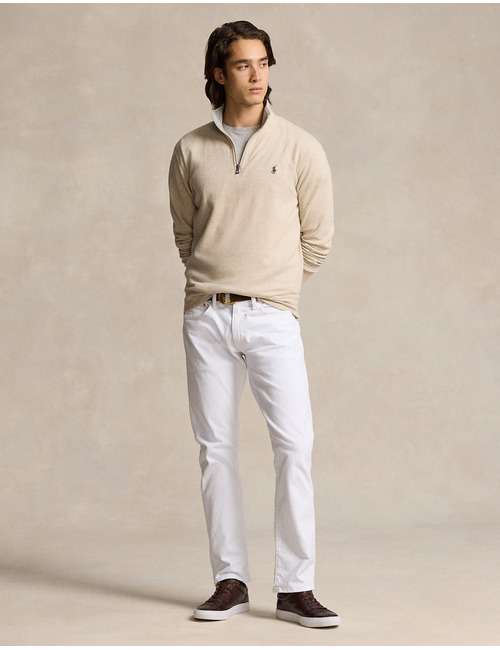 Luxury Jersey Quarter-Zip Pullover