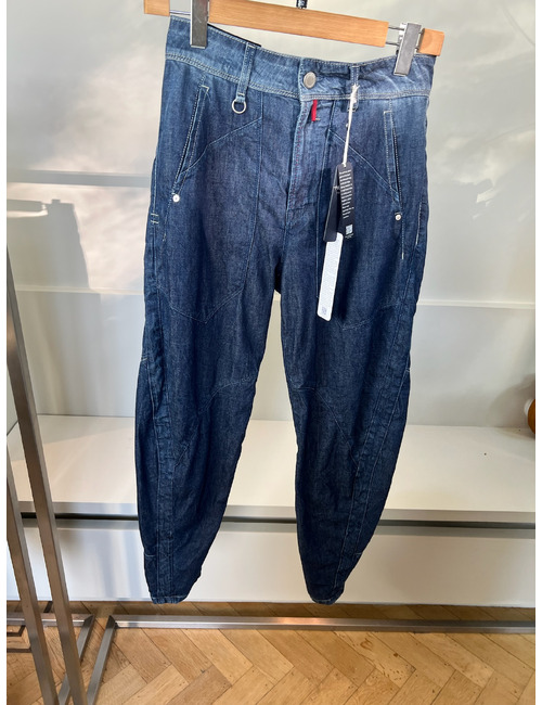 High regular fit jeans donkere washing