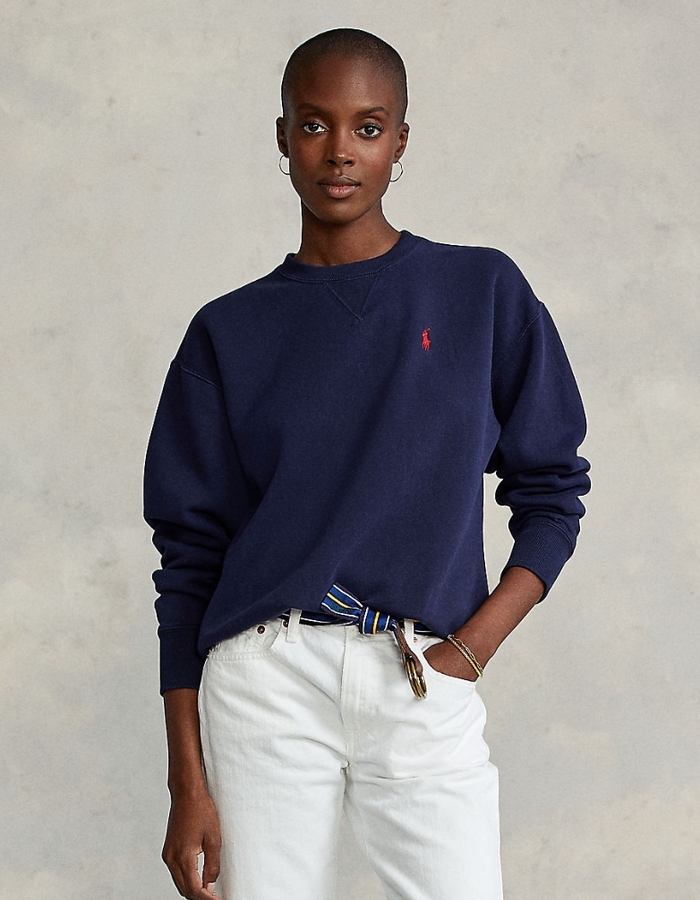 Ralph Lauren Dames lange mouw sweater blauw