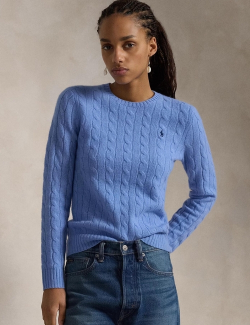 Bleu ralph lauren dames pull manche longue chez Fashion Team Livraison gratuite